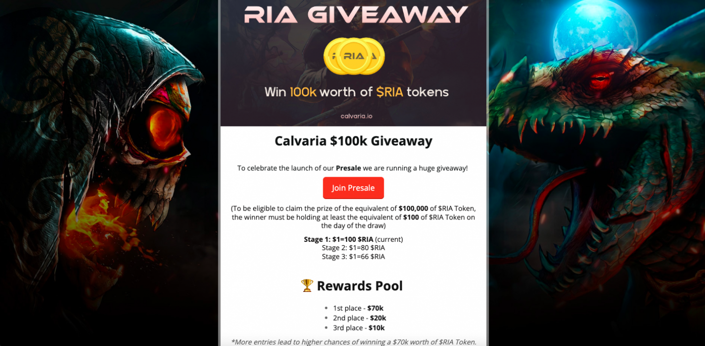 Calvaria giveaway