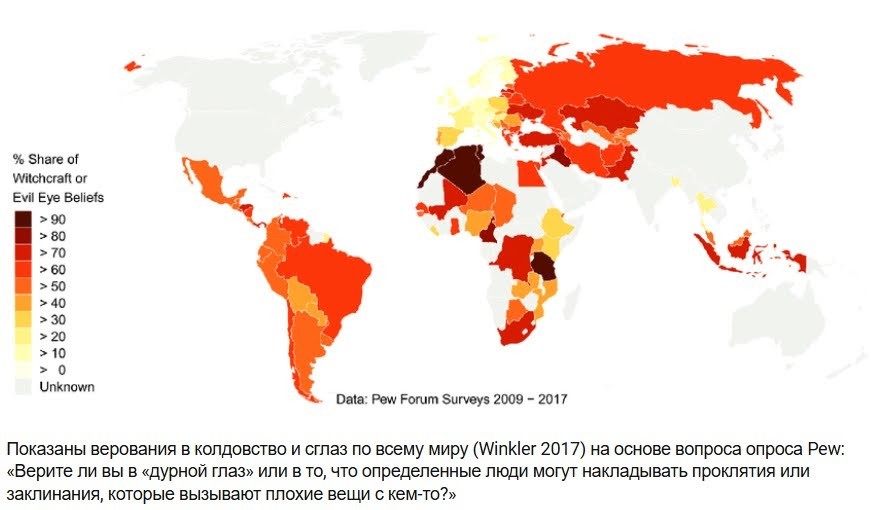 сколько людей верят в проклятия