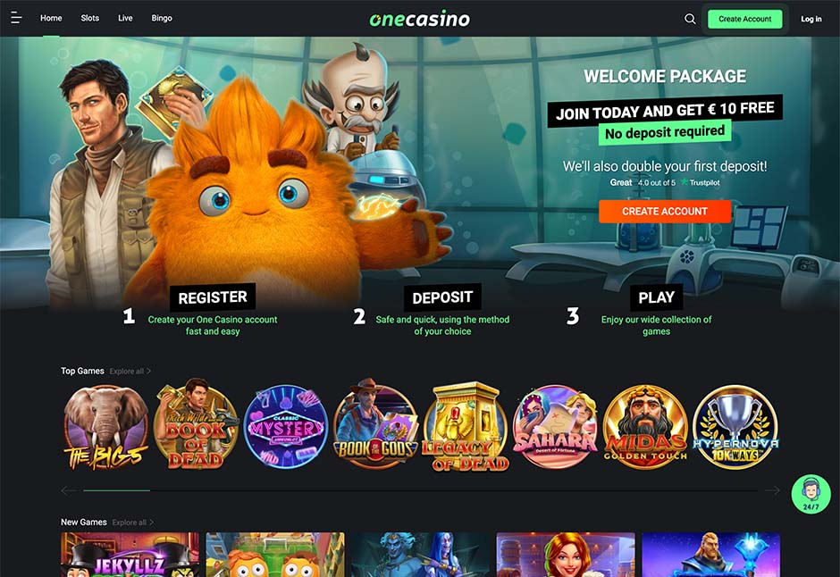One Casino Ирландия