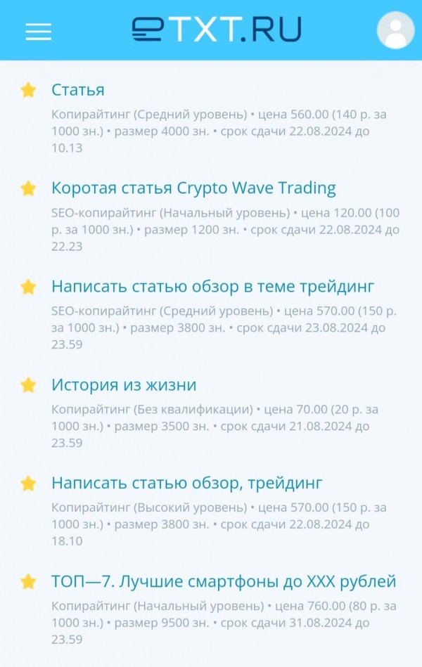 биржа копирайтинга