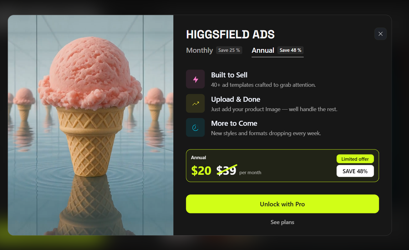 Higgsfield Ads