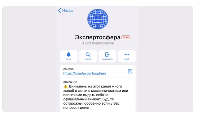 пометка SCAM