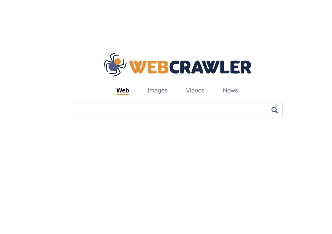 стартовая страница поисковой системы Webcrawler