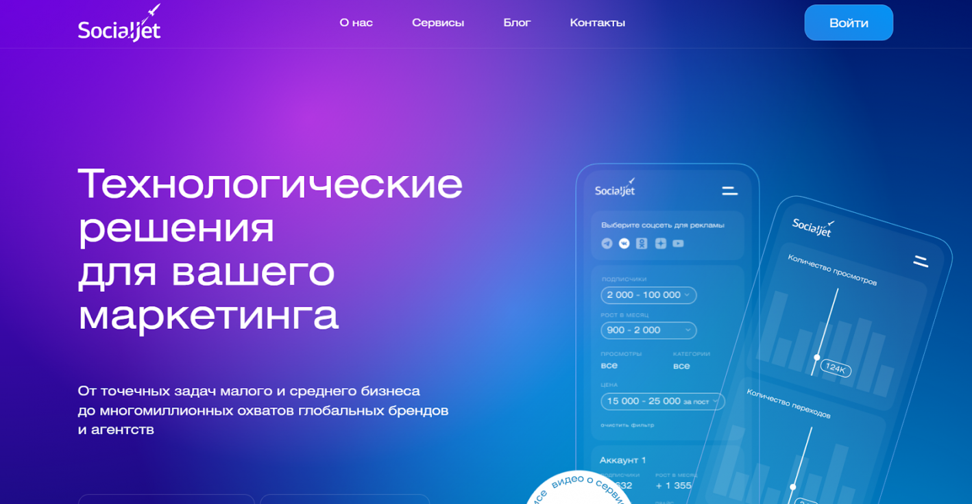 SocialJet биржа рекламы вк