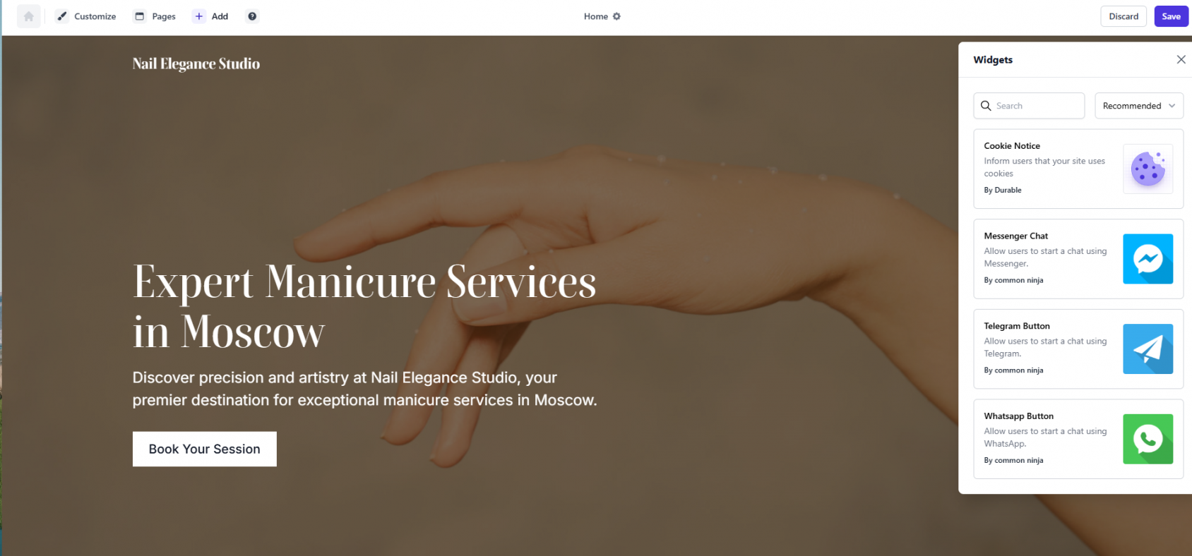 виджеты Durable.co