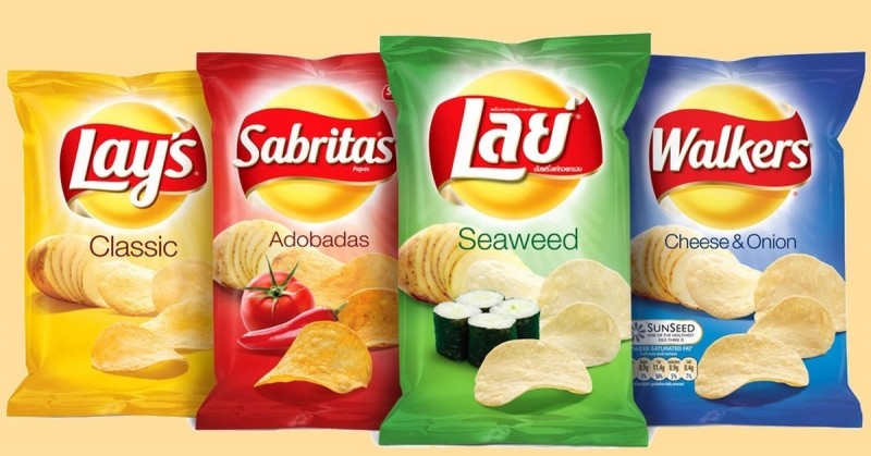 Яркий дизайн чипсов Lays