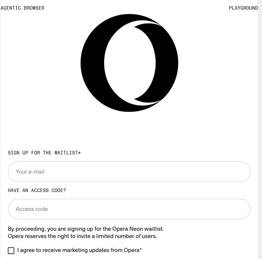 Как получить доступ к Opera Neon