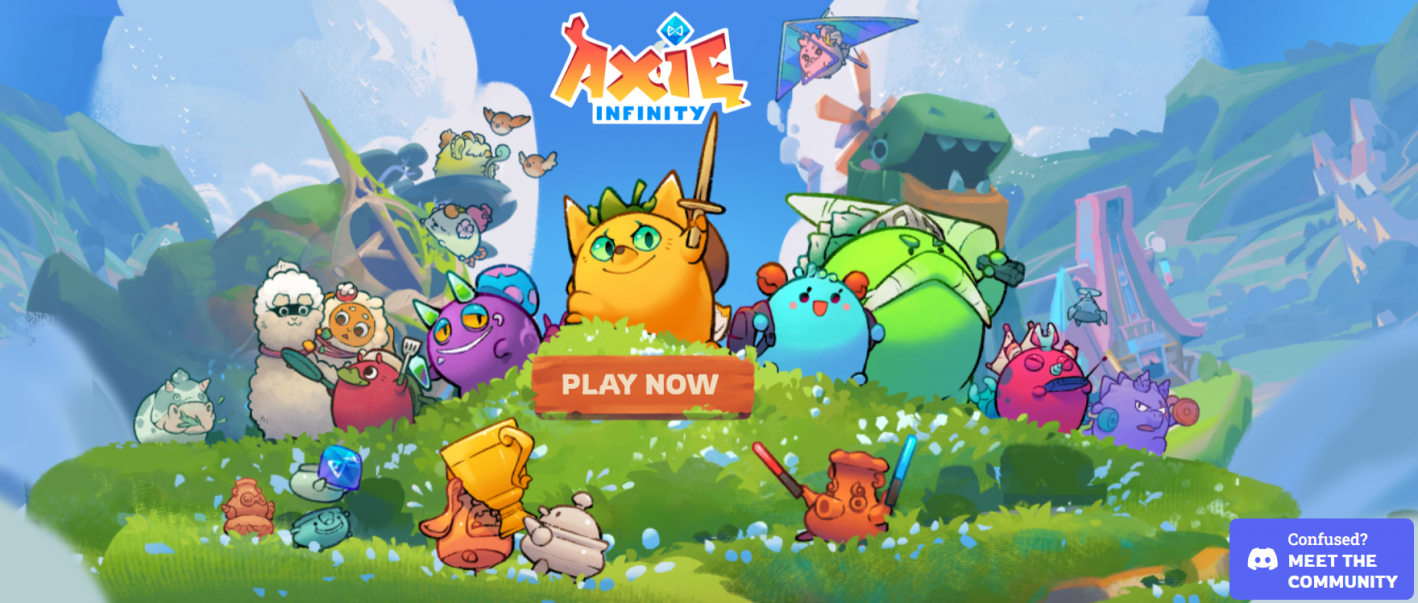 Главная страница Axie Infinity